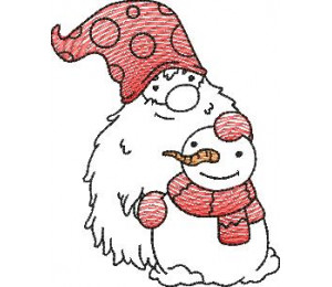 Stickdatei - Winter Gnom 10